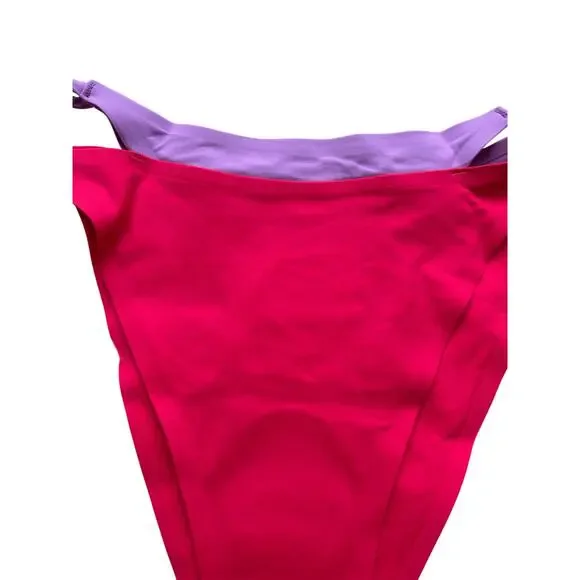 🥶 LSpace Purple and Red Fused Mackena Bitsy Bikini Bottoms Size Large - Picture 9 of 12
